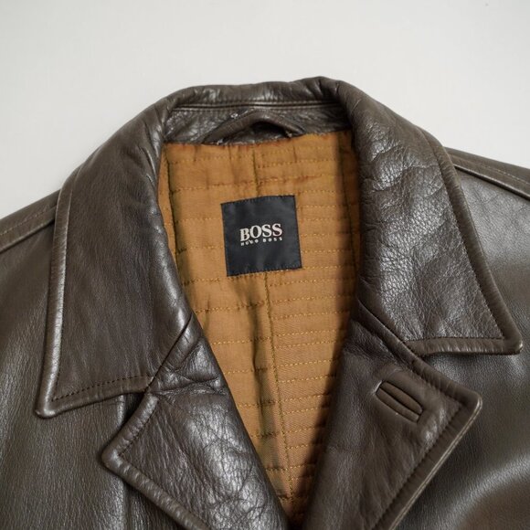 Vintage BOSS By Hugo Boss "Caris" Leather Jacket - Picture 3 of 16